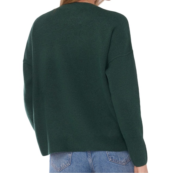 CeCe Women’s Luxe Green Believe Sweater Size Medium NWT Cozy Christmas Holiday - Picture 2 of 8